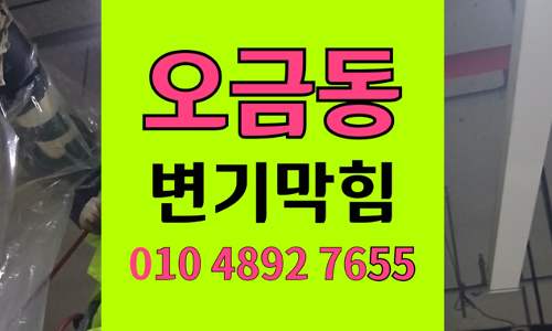 오금동 변기막힘 오수관막힘 역류해결 고압세척으로