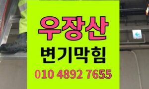 우장산동 변기막힘 오수관막힘 역류 비누 방치