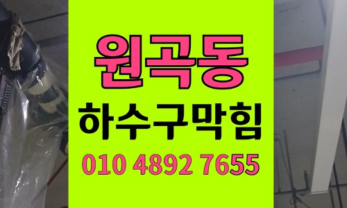 원곡동 싱크대막힘 하수구막힘 푸딩 다이어트 식이섬유