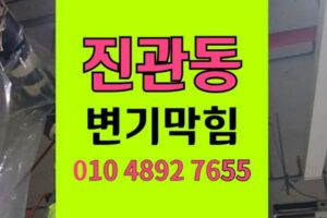 진관동 변기막힘 오수관막힘 칫솔 완전제거