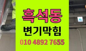 흑석동 변기막힘 오수관막힘 완벽해결 하림배관이 꼼꼼하게