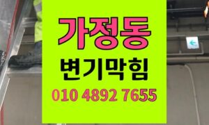 가정동 변기막힘 오수관막힘 커터칼 도기 파손없이