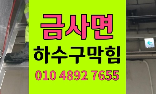 여주 금사면 싱크대막힘 하수구막힘 행주 유입