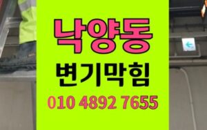 낙양동 변기막힘 역류 상가 요석 제거