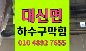 대신면 싱크대막힘 하수구막힘 오피스텔 마라탕 고추기름
