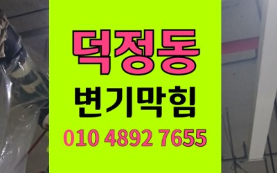 덕정동 변기막힘 역류 요석 제거 작업