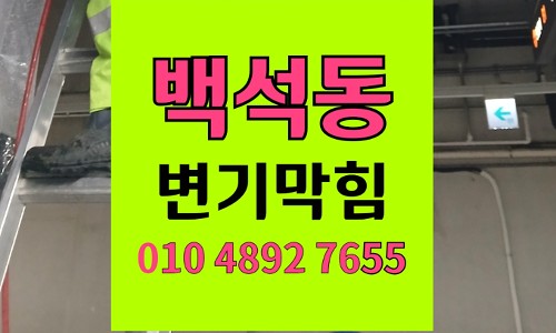 백석동 변기막힘 역류 현장 정밀 진단 이물질 제거
