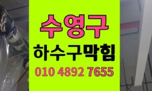 수영구 싱크대막힘 하수구막힘 반려견 털 찌꺼기