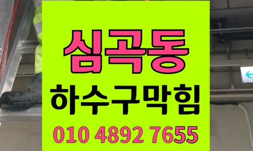 심곡동 변기막힘 역류 브러시 적출 해결