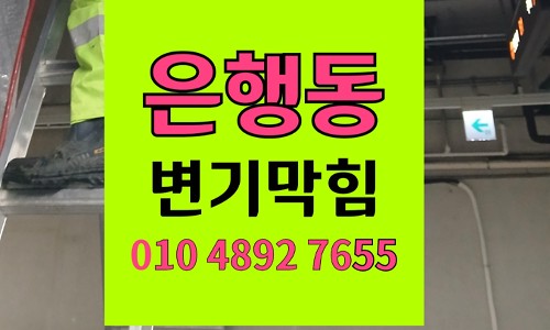 은행동 변기막힘 오수관막힘 한약재 건더기 역류