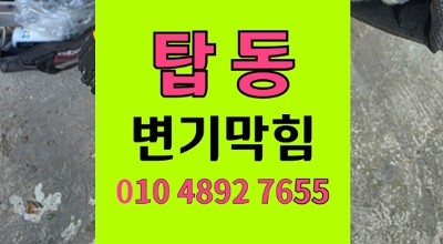 탑동 변기막힘 음식물 투입 오수관 역류 대참사 해결