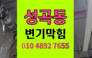 성곡동 변기막힘 역류 원룸 빌라 물바다