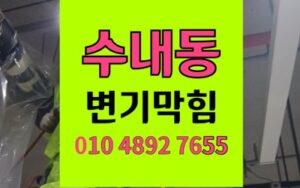 수내동 변기막힘 점토 역류 뜯기 없이