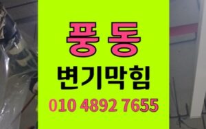 풍동 변기막힘 역류 셀프 압력 시도
