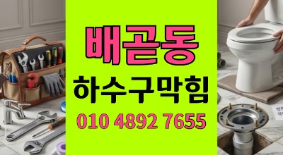 배곧동하수구막힘 싱크대역류 화장실 오수 역류 비상