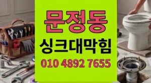 문정동 하수구막힘 싱크대역류 어항 여과솜 그물망