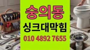숭의동 싱크대막힘 대형 믹서기 고무링 하수구 역류 물바다 완벽 해결