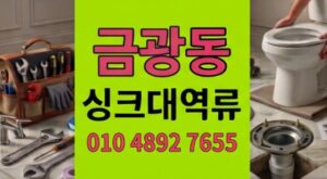 금광동 싱크대막힘 주방천연수세미엉킴 하수구 역류 관로분석
