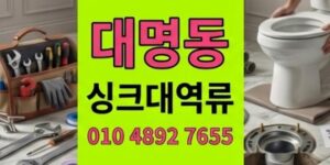 대명동 싱크대막힘 다이어트겔화늪배관 하수구 역류 구출