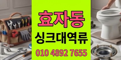 효자동 싱크대막힘 진공피스톤 묵찌꺼기 하수구 역류 완벽격파리포트
